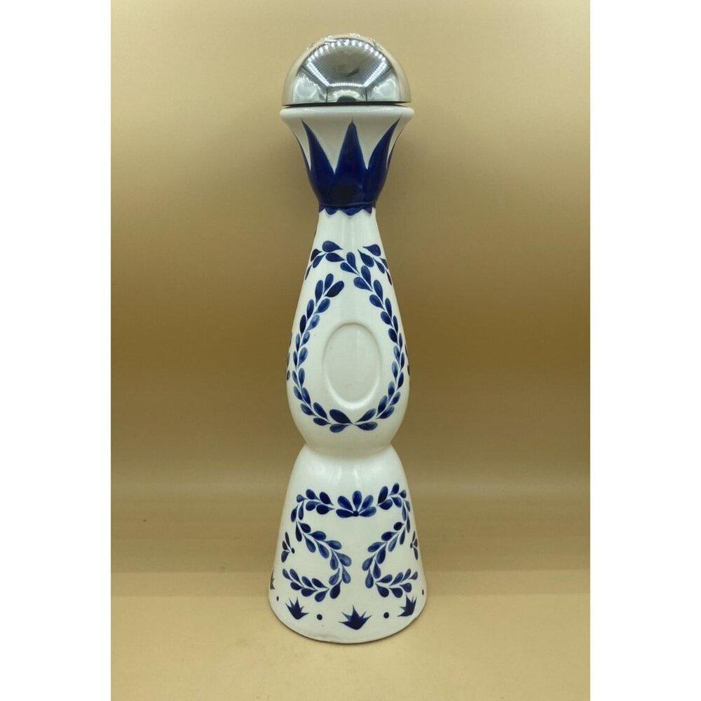 Clase Azul Reposado Tequila 750ml Empty Bottle Collectible Blue & White 15”
